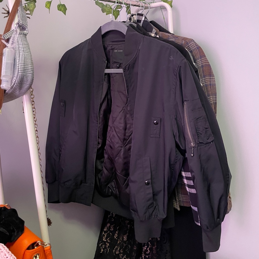 Marc Jacobs Bomber Jacket Black (Small) Unisex